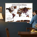 Custom Push Pin World Map Wall Art Canvas Print – by MyGreatCanvas | Canvas Wall Art Prints | Photo Prints & Wall Decor