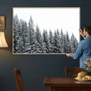 Misty Mountain Forest Canvas Print, Foggy Pine Trees Nature by MyGreatCanvas | Canvas Wall Art Prints | Photo Prints & Wall Decor