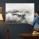 Foggy Forest Wall Art Canvas Print, Misty Pine Tree by MyGreatCanvas | Canvas Wall Art Prints | Photo Prints & Wall Decor