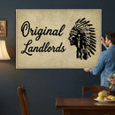 Original Landlords Wall Art Canvas Print, Native American by MyGreatCanvas | Canvas Wall Art Prints | Photo Prints & Wall Decor