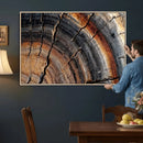 Abstract Tree Ring Wall Art Print – Natural Rustic Wood by MyGreatCanvas | Canvas Wall Art Prints | Photo Prints & Wall Decor