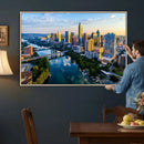 Austin Skyline Wall Art Canvas Print, Austin Downtown Night by MyGreatCanvas | Canvas Wall Art Prints | Photo Prints & Wall Decor