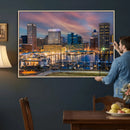 Baltimore Skyline Wall Art Canvas Print, Baltimore Downtown by MyGreatCanvas | Canvas Wall Art Prints | Photo Prints & Wall Decor