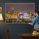 Baltimore Skyline Wall Art Canvas Print, Baltimore Downtown by MyGreatCanvas | Canvas Wall Art Prints | Photo Prints & Wall Decor