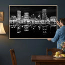 Baltimore Skyline Wall Art Canvas Print, Baltimore Downtown by MyGreatCanvas | Canvas Wall Art Prints | Photo Prints & Wall Decor