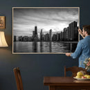 Chicago Wall Art Canvas Print, Chicago City Downtown Night by MyGreatCanvas | Canvas Wall Art Prints | Photo Prints & Wall Decor