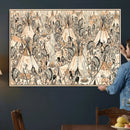 Native American Indian Wall Art Canvas Print - Abstract by MyGreatCanvas | Canvas Wall Art Prints | Photo Prints & Wall Decor