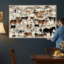 Farmhouse Animals Horse Longhorn Cow Wall Art Canvas Print - by MyGreatCanvas | Canvas Wall Art Prints | Photo Prints & Wall Decor