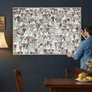 Abstract Texas Cow Wall Art Canvas Print - Farm Longhorn by MyGreatCanvas | Canvas Wall Art Prints | Photo Prints & Wall Decor