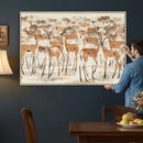 Gazelle Wall Art Canvas Print - Abstract Antelope Wall Art by MyGreatCanvas | Canvas Wall Art Prints | Photo Prints & Wall Decor