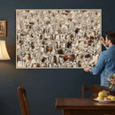 Abstract Longhorn Wall Art Canvas Print - Farm Animal by MyGreatCanvas | Canvas Wall Art Prints | Photo Prints & Wall Decor