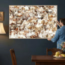 Farmhouse Bighorn Sheep Wall Art Canvas Print - Abstract by MyGreatCanvas | Canvas Wall Art Prints | Photo Prints & Wall Decor