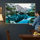 Alpine Mountain Lake Wall Art Canvas Print – Turquoise by MyGreatCanvas | Canvas Wall Art Prints | Photo Prints & Wall Decor
