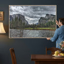 Yosemite Valley River Wall Art Canvas Print, Granite Cliffs by MyGreatCanvas | Canvas Wall Art Prints | Photo Prints & Wall Decor