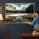 Yosemite Valley Mountain Wall Art Canvas Print, Granite by MyGreatCanvas | Canvas Wall Art Prints | Photo Prints & Wall Decor