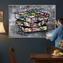 Graffiti Cube Abstract Street Art Wall Art Canvas Print by MyGreatCanvas | Canvas Wall Art Prints | Photo Prints & Wall Decor