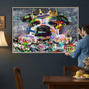 Graffiti Dog Wall Art Decor for Teen Bedroom - Abstract by MyGreatCanvas | Canvas Wall Art Prints | Photo Prints & Wall Decor