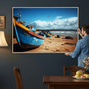 Fishing Boats Wall Art Canvas Print, Coastal Boat Beach by MyGreatCanvas | Canvas Wall Art Prints | Photo Prints & Wall Decor
