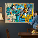Basquiat Style Bird Bull Graffiti Wall Art Canvas Print, by MyGreatCanvas | Canvas Wall Art Prints | Photo Prints & Wall Decor