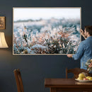 Frosted Fern Wall Art Canvas Print, Soft Winter Botanical by MyGreatCanvas | Canvas Wall Art Prints | Photo Prints & Wall Decor