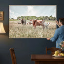 Texas Longhorn Cattle Wall Art Canvas Print, Rustic Ranch by MyGreatCanvas | Canvas Wall Art Prints | Photo Prints & Wall Decor