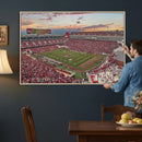 Donald W. Reynolds Razorback Stadium Wall Art Canvas Print –