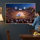 Oklahoma Memorial Stadium Wall Art Canvas Print – Oklahoma