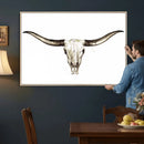 Longhorn Skull Wall Art Canvas Print – Rustic Western by MyGreatCanvas | Canvas Wall Art Prints | Photo Prints & Wall Decor