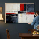 Navy Red Abstract Wall Art Canvas Print, Modern Luxury by MyGreatCanvas | Canvas Wall Art Prints | Photo Prints & Wall Decor