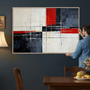 Navy Red Abstract Wall Art Canvas Print, Modern Luxury by MyGreatCanvas | Canvas Wall Art Prints | Photo Prints & Wall Decor