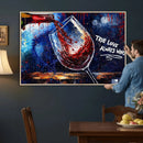 Red Wine Splash Abstract Wall Art Canvas Print, Modern Wine by MyGreatCanvas | Canvas Wall Art Prints | Photo Prints & Wall Decor