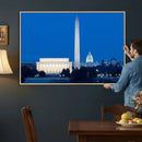 Washington DC Skyline Wall Art Canvas Print – Lincoln by MyGreatCanvas | Canvas Wall Art Prints | Photo Prints & Wall Decor