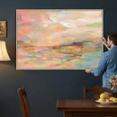 Abstract Pastel Landscape Wall Art Canvas Print – Soft Pink by MyGreatCanvas | Canvas Wall Art Prints | Photo Prints & Wall Decor