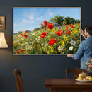 Wildflower Meadow Wall Art Canvas Print – Colorful Poppy and by MyGreatCanvas | Canvas Wall Art Prints | Photo Prints & Wall Decor