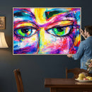 Colorful Abstract Face Wall Art Canvas Print – Modern Pop by MyGreatCanvas | Canvas Wall Art Prints | Photo Prints & Wall Decor