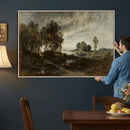 Adolf Dressler Landscape of the Oder River Wall Art Canvas by MyGreatCanvas | Canvas Wall Art Prints | Photo Prints & Wall Decor