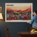 Yayoi Kusama Colorful Landscape Wall Art Canvas Print – by MyGreatCanvas | Canvas Wall Art Prints | Photo Prints & Wall Decor