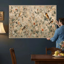 Vintage Birds and Flowers Wall Art Canvas Print, Botanical by MyGreatCanvas | Canvas Wall Art Prints | Photo Prints & Wall Decor
