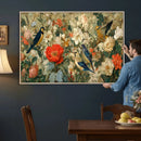 Vintage Birds and Flowers Wall Art Canvas Print, Botanical by MyGreatCanvas | Canvas Wall Art Prints | Photo Prints & Wall Decor