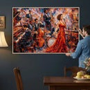 Jazz Band Canvas Wall Art — Jazz Club Singer Saxophone Print by MyGreatCanvas | Canvas Wall Art Prints | Photo Prints & Wall Decor