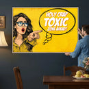 Pop Art Print Bathroom Sign Wall Art Canvas Print — Funny by MyGreatCanvas | Canvas Wall Art Prints | Photo Prints & Wall Decor