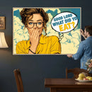 Pop Art Print Bathroom Sign Wall Art Canvas Print — Funny by MyGreatCanvas | Canvas Wall Art Prints | Photo Prints & Wall Decor