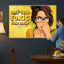 Pop Art Print Bathroom Sign Wall Art Canvas Print — Funny by MyGreatCanvas | Canvas Wall Art Prints | Photo Prints & Wall Decor