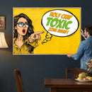 Pop Art Print Bathroom Sign Wall Art Canvas Print — Funny by MyGreatCanvas | Canvas Wall Art Prints | Photo Prints & Wall Decor