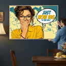 Pop Art Print Bathroom Sign Wall Art Canvas Print — Funny by MyGreatCanvas | Canvas Wall Art Prints | Photo Prints & Wall Decor