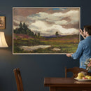Gustav Macoun Heathland Canvas Print, Czech Landscape Oil by MyGreatCanvas | Canvas Wall Art Prints | Photo Prints & Wall Decor