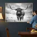 Texas Longhorn Canvas Wall Art Western Bull Desert Moody by MyGreatCanvas | Canvas Wall Art Prints | Photo Prints & Wall Decor