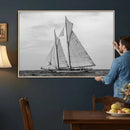 Vintage Sailboat Wall Art Canvas Print, Black and White by MyGreatCanvas | Canvas Wall Art Prints | Photo Prints & Wall Decor