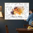 Wedding Guest Book Alternative Wall Art Canvas Print, Personalized Wedding Signature Poster, Custom Couple Photo Guestbook Canvas, Bridal Shower Reception Decor by MyGreatCanvas | Canvas Wall Art Prints | Photo Prints & Wall Decor