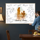 Wedding Guest Book Alternative Wall Art Canvas Print, Personalized Wedding Signature Poster, Custom Couple Photo Guestbook Canvas, Bridal Shower Reception Decor by MyGreatCanvas | Canvas Wall Art Prints | Photo Prints & Wall Decor